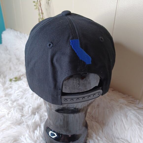 California Republic Hat Bay Side Cap Black White License Plate Snapback OS - Picture 3 of 5